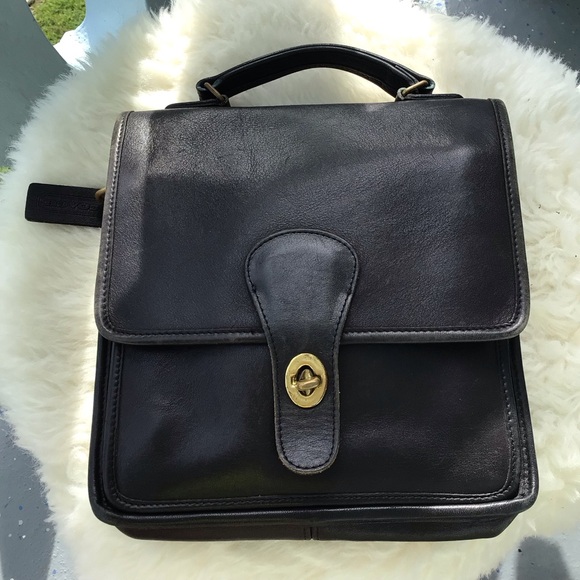 Vintage Coach All Weather Glove Tanned Cowhide Leather Station Tote Hand… - Picture 3 of 16